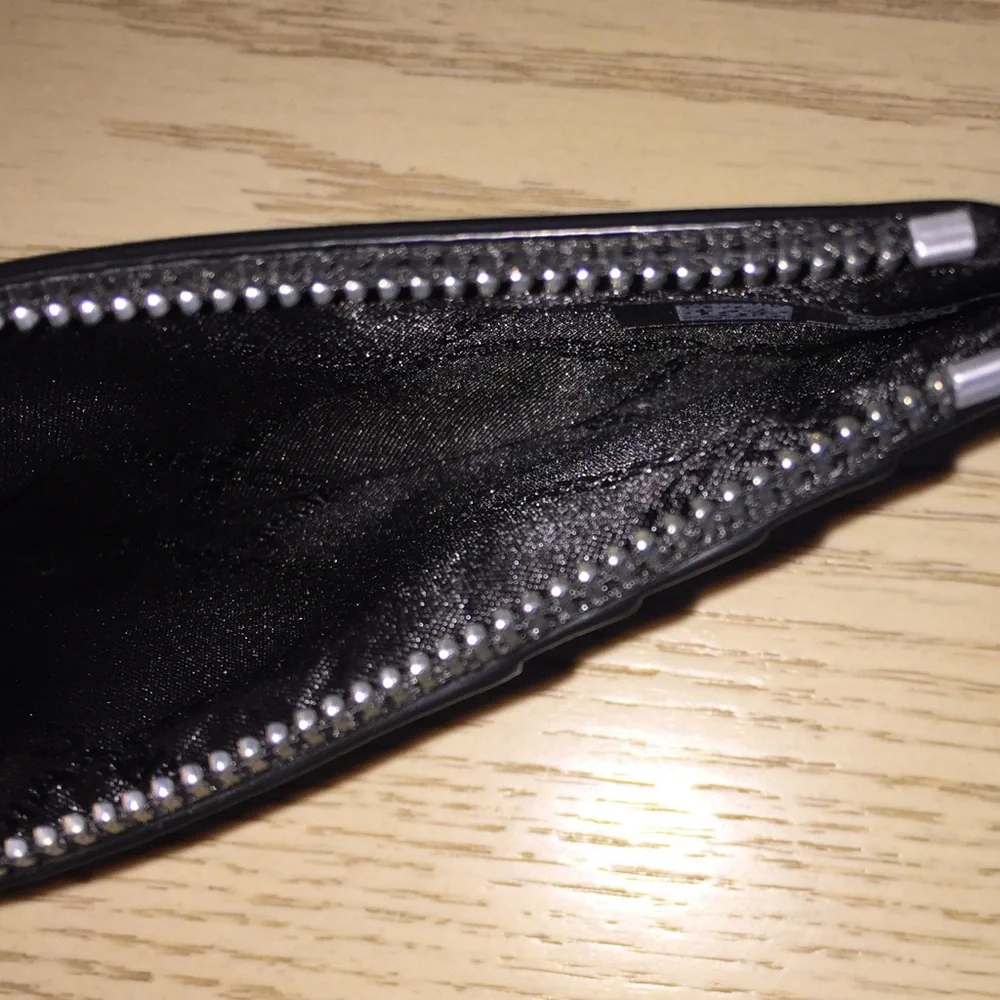 Michael Kors Empire Black Silver Card Case